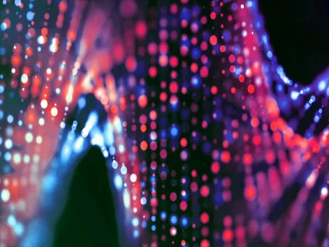 Colorful Waves of DNA Bokehs Stock-Footage 73617560