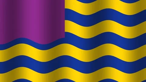 Colorful waves on fabric create a flowing pattern in Stock Footage 338226883
