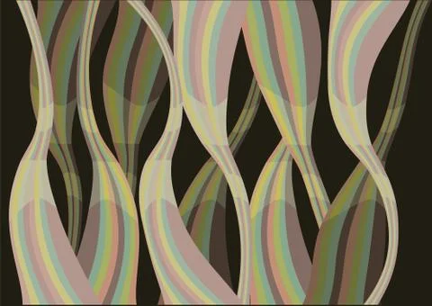 Colorful waves of layout design Stock-Illustration