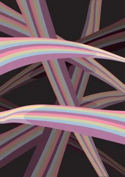 Colorful waves of layout design Illustrazione stock