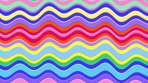 Colorful Waves Liquid Lines Background Animation Loop Stock Footage 245974532