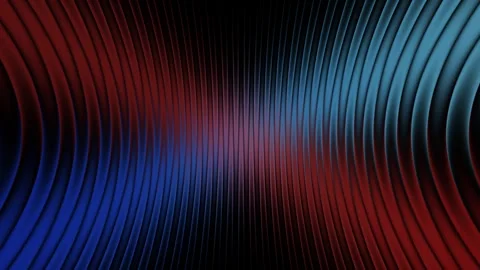 Colorful waves move in a pattern with blue and red shades creating a striki.. Stock Footage 329357167