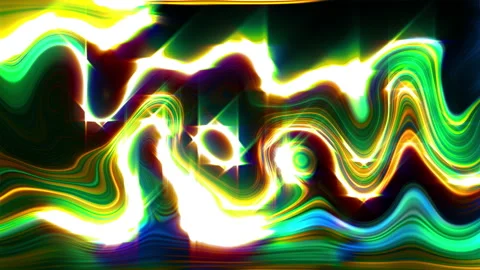 Colorful Waves Texture with Star Glow Vídeos de archivo 140348323