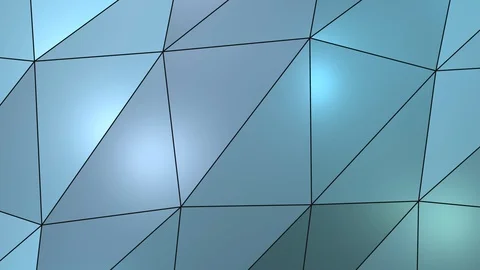 Colorful waving triangle pattern surface. Abstract 3D background Stock Footage 112308505