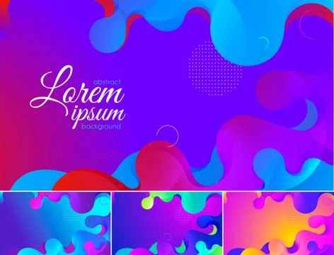 Colorful wavy abstract background Stock Illustration