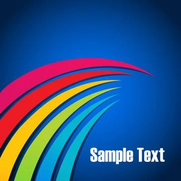 Colorful wavy background Stock Illustration