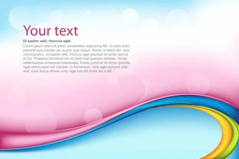 Colorful wavy background Stock Illustration