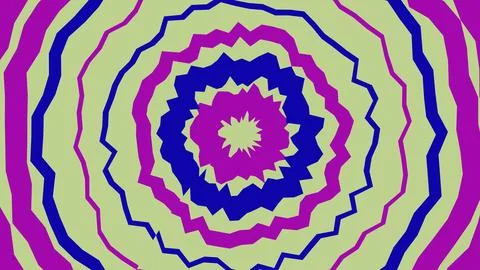 Colorful wavy circular abstract pattern design Stock Illustration