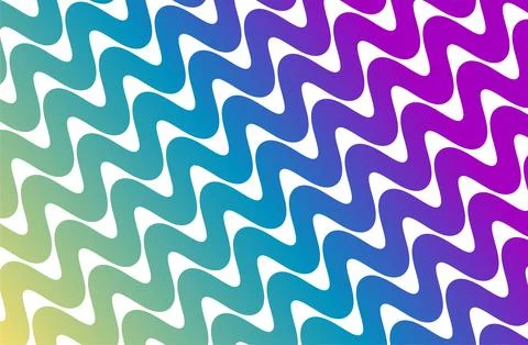 Colorful Wavy Gradient Pattern Background With Rainbow Waves And Abstract C.. Stockillustratie