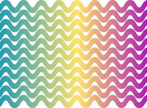Colorful Wavy Gradient Pattern Background With Rainbow Waves And Abstract C.. Stockillustratie