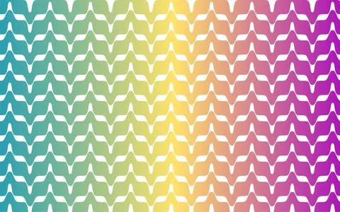 Colorful Wavy Gradient Pattern Background With Rainbow Waves And Abstract C.. Stockillustratie
