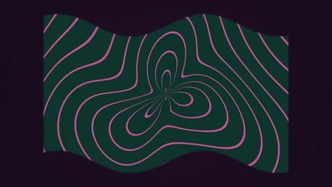 Colorful wavy lines create abstract shapes in a dynamic Stock Footage 340233894