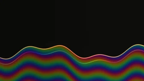 Colorful wavy lines create a dynamic abstract background Stock Footage 339580428