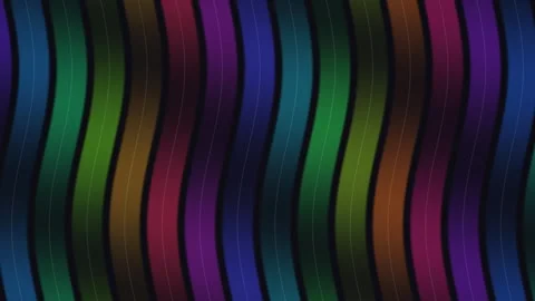 Colorful wavy lines create a vibrant background design Stock Footage 338237104