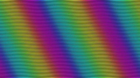 Colorful wavy lines create a vibrant background for design Stock Footage 338316713