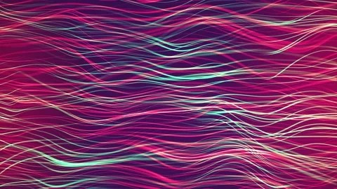 Colorful Wavy Lines Stock Footage 153107455