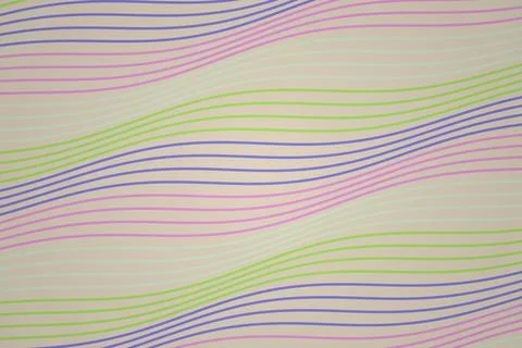 Colorful wavy lines pattern on light background Stock Photos