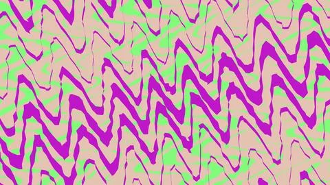 Colorful wavy lines pattern with purple pink and green Stock Illustration