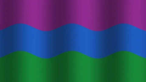 Colorful wavy pattern on fabric with purple, blue, and Stock Footage 338022598