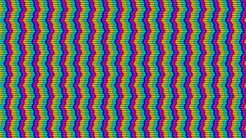 Colorful wavy pattern with lines and shapes in a vibrant Stock Footage 338012421