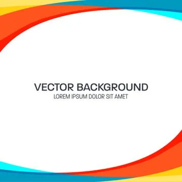 Colorful Wavy Vector Background Ilustración de archivo