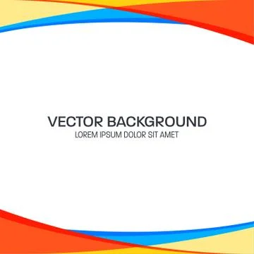 Colorful Wavy Vector Background Stock Illustration