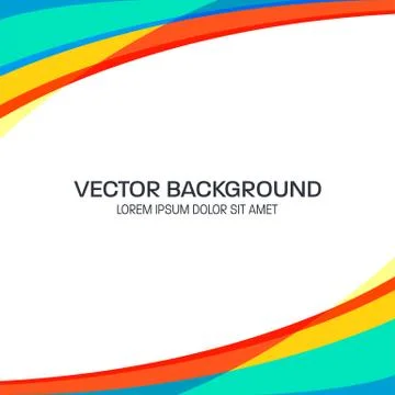 Colorful Wavy Vector Background Ilustración de archivo