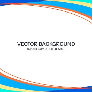 Colorful Wavy Vector Background Stock Illustration