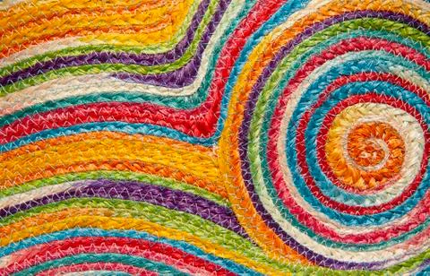 Colorful weave pattern or background Stock Photos