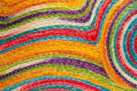 Colorful weave pattern or background Foto stock