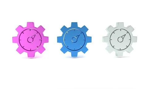 Colorful Web analytics information and development website statistic icon i.. Illustrazione stock