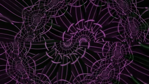 Colorful web patterns in dark background with glowing lines Stock Footage 339965661