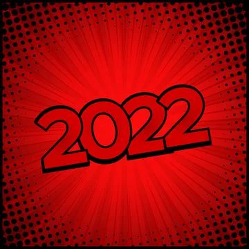 Colorful Web Template Comic Zoom New Year 2021 - Vector Illustrazione stock