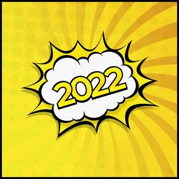 Colorful Web Template Comic Zoom New Year 2021 - Vector Illustrazione stock