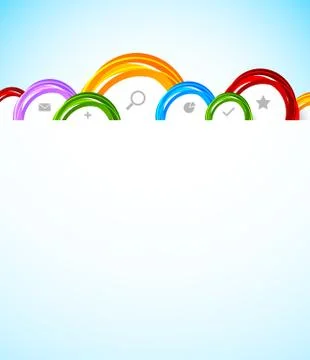 Colorful web template Stock Illustration