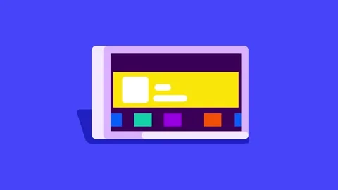 Colorful Website Window Stock Footage 335667795