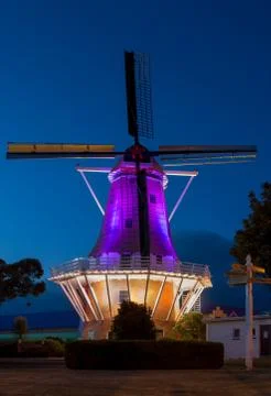 Colorful windmill Stock Photos