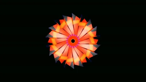 Colorful windmill rotation Stock Footage 18089458