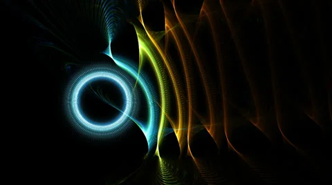 Colorful wire circles in motion Stock-Footage 36445123