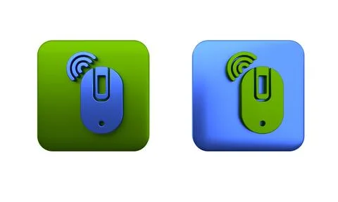 Colorful Wireless computer mouse icon isolated on white background. Optical.. Stock Illustration