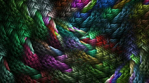 Colorful wool Stock Footage