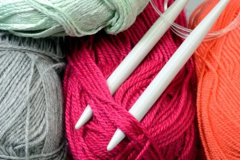 Colorful wool Stock Photos