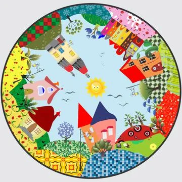 Colorful world, Stock Illustration