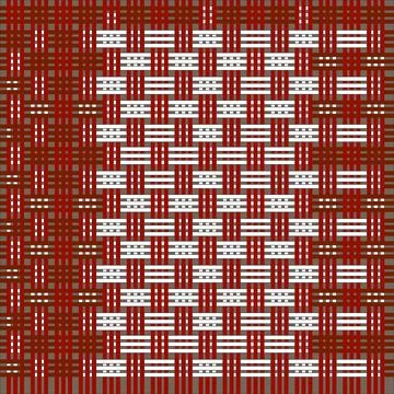 Colorful woven with box pattern Illustrazione stock