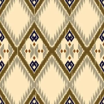 Colorful woven textile pattern with geometric shapes Stockillustratie