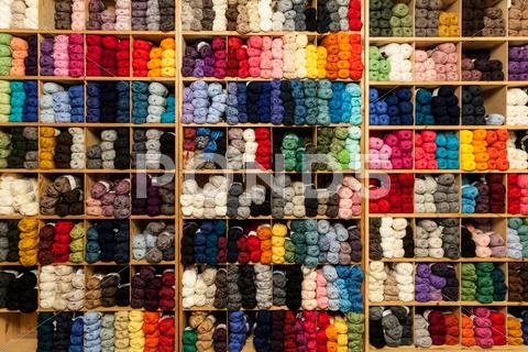 Colorful yarn Stock Photos