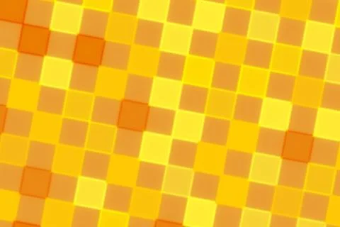 Colorful yellow orange checkered pattern background Stock Illustration