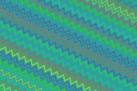 Colorful zigzag pattern with bright shades and geometric shapes Illustrazione stock