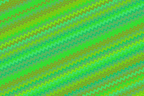 Colorful zigzag pattern with green blue and yellow shades Stock Photos