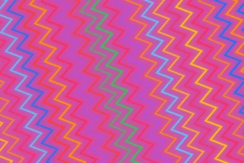 Colorful zigzag pattern with pink and blue shades Illustrazione stock